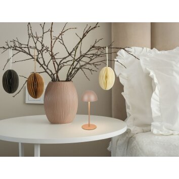 Reality lights Ortiz table lamp LED brown, 1-light source