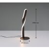 Reality lights Ginko table lamp LED black, 1-light source