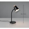 Reality lights Pongo table lamp LED black, 1-light source