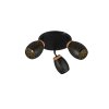 Reality lights Bidar ceiling light gold, black, 3-light sources