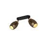 Reality lights Bidar ceiling spotlight black-gold, 2-light sources