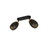 Reality lights Bidar ceiling spotlight black-gold, 2-light sources