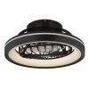 Globo lighting Deanne Ceiling fan light LED black, 1-light source, Remote control, Colour changer