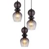 Globo lighting Clarity hanging light black, 3-light sources