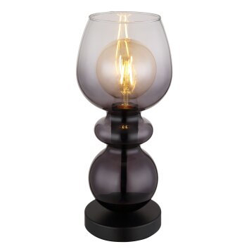 Globo lighting Clarity table lamp black, 1-light source