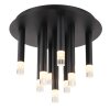Globo lighting Ryan ceiling light black, 9-light sources