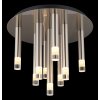 Globo lighting Ryan ceiling light matt nickel, 9-light sources
