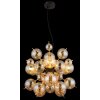 Globo lighting Udo hanging light gold, black, 4-light sources