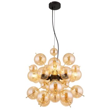 Globo lighting Udo hanging light gold, black, 4-light sources