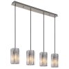 Globo lighting Cayden hanging light matt nickel, 4-light sources
