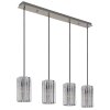 Globo lighting Cayden hanging light matt nickel, 4-light sources