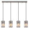 Globo lighting Cayden hanging light matt nickel, 4-light sources