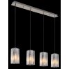 Globo lighting Cayden hanging light matt nickel, 4-light sources