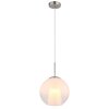 Globo lighting Barry hanging light chrome, matt nickel, 1-light source