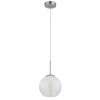 Globo lighting Barry hanging light chrome, matt nickel, 1-light source