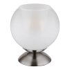 Globo lighting Barry table lamp chrome, matt nickel, 1-light source