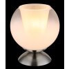 Globo lighting Barry table lamp chrome, matt nickel, 1-light source