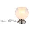 Globo lighting Barry table lamp chrome, matt nickel, 1-light source