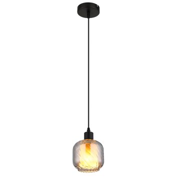 Globo lighting Xia hanging light black, 1-light source