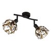 Globo lighting Mika ceiling light black, 2-light sources