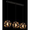 Globo lighting Mika hanging light black, 3-light sources