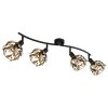 Globo lighting Mika ceiling light black, 4-light sources