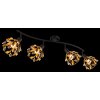 Globo lighting Mika ceiling light black, 4-light sources