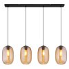Globo lighting Jefrey hanging light black, 4-light sources
