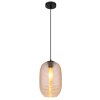 Globo lighting Jefrey hanging light black, 1-light source