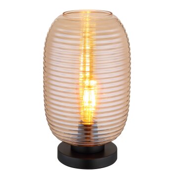 Globo lighting Jefrey table lamp black, 1-light source