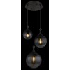 Globo lighting Dalton hanging light black, 3-light sources