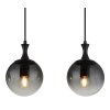 Globo lighting Dalton hanging light black, 4-light sources