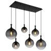 Globo lighting Dalton hanging light black, 6-light sources
