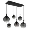 Globo lighting Dalton hanging light black, 6-light sources