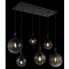 Globo lighting Dalton hanging light black, 6-light sources