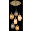 Globo lighting Devin hanging light gold, 6-light sources