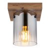 Globo lighting Underwood ceiling light Dark wood, Ecru, 1-light source