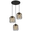 Globo lighting Dichti hanging light black, 3-light sources