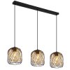 Globo lighting Dichti hanging light black, 3-light sources