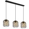 Globo lighting Dichti hanging light black, 3-light sources