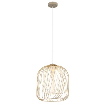 Globo lighting Dichti hanging light sand-coloured, 1-light source