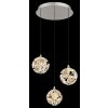 Globo lighting Virina hanging light LED chrome, 1-light source