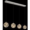 Globo lighting Virina hanging light LED chrome, 1-light source