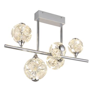 Globo lighting Virina ceiling light LED chrome, 1-light source