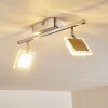 PINEY Ceiling light LED matt nickel, 2-light sources
