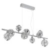 Globo lighting Virina hanging light LED chrome, 1-light source