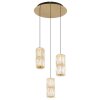 Globo lighting Stefanie hanging light LED gold, black, 1-light source