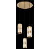 Globo lighting Stefanie hanging light LED gold, black, 1-light source