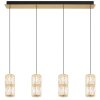 Globo lighting Stefanie hanging light LED gold, black, 1-light source