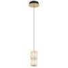 Globo lighting Stefanie hanging light LED gold, black, 1-light source